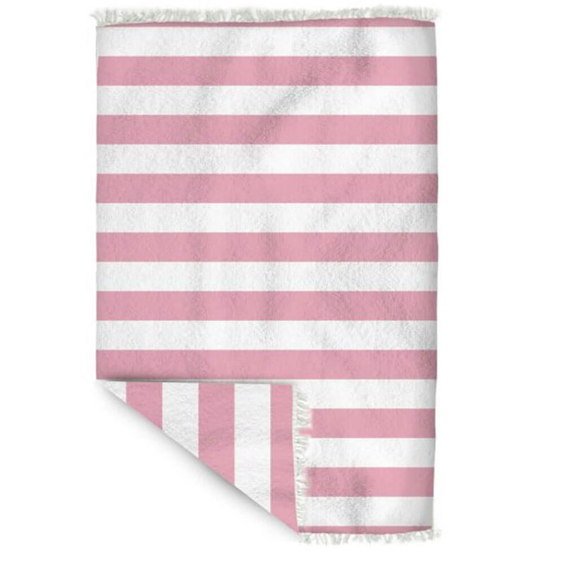 Retro jumbo plážový ručník s bavlněnou záda (180x150 cm)