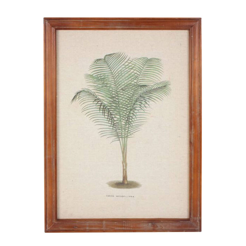 Omezené vintage Palm Wall Art (38x52x1,8 cm)