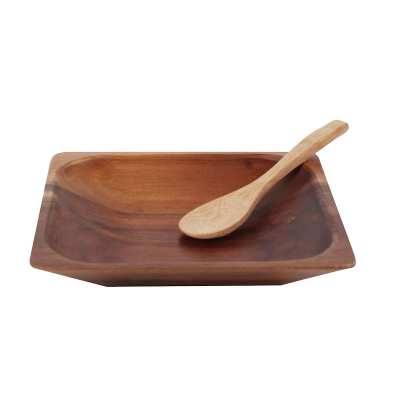 Antonine Acacia Wood Bowl a lžíce