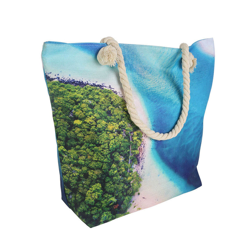 Plážová taška s vnitřním zipem (50x45x15cm)