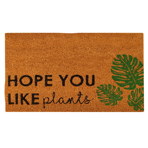Hope You Like Plants Coir Door Mat (70x40cm)