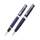 300 Blue Lacquer/Chrome Plated Pen