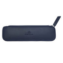 Kreuzförmiges Stiftetui aus Leder mit doppeltem Reißverschluss