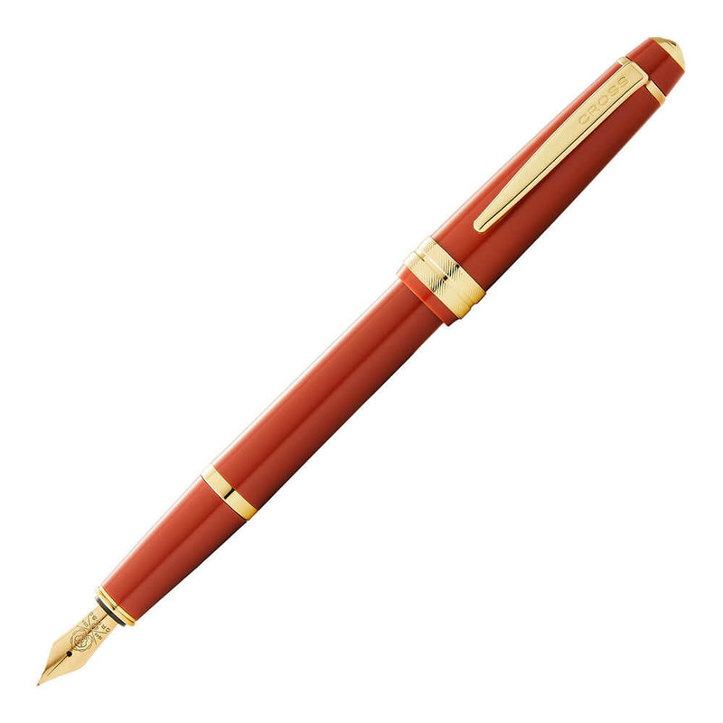 Bailey Light Gloss Fountain Pen (spálené oranžové/zlaté)