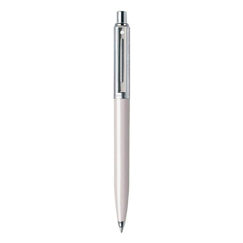 Sentinel Ballpoint Pen with White Chrome Cap & Nickel Trim