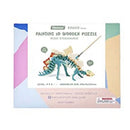 Robotime 3D dřevěná puzzle řemeslná barva