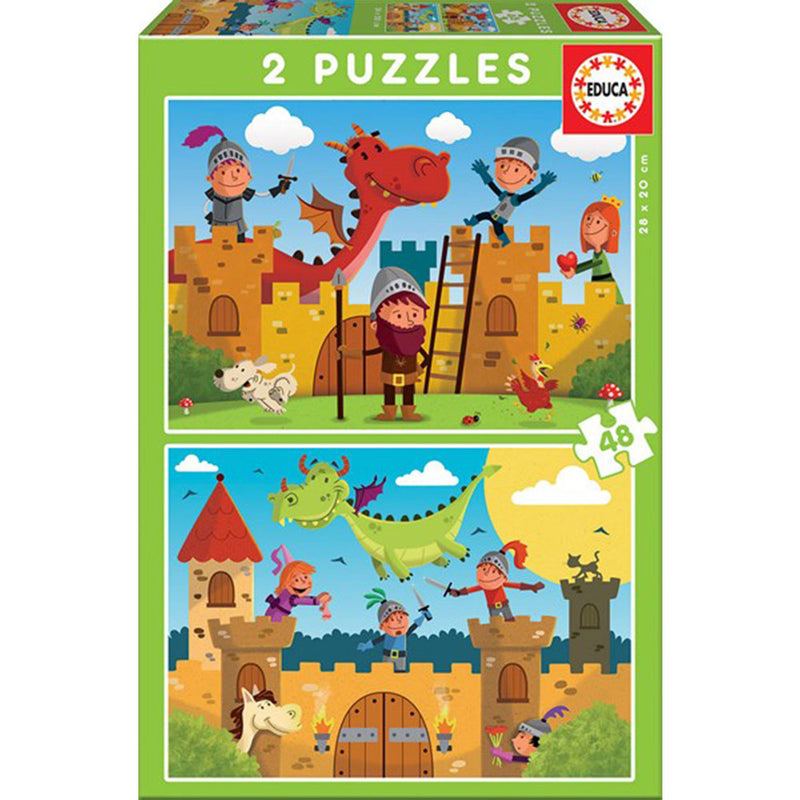 Kolekce puzzle EducA 2 sady s 48 procenty