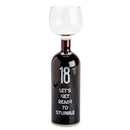 Všechno nejlepší k narozeninám sklenice na víno