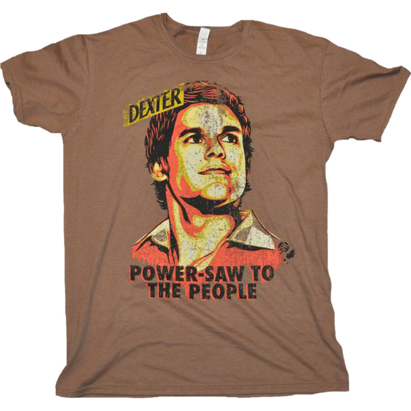 Dexter Power-Saw Brown Herren T-Shirt