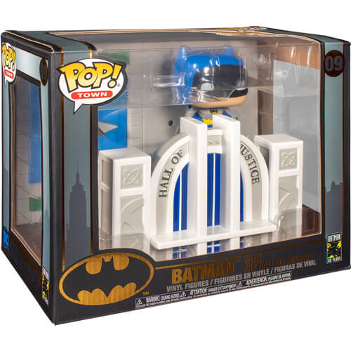 Batman w/ Hall of Justice 80th Anniversary Pop! Town