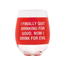 Řekněte, co sklenku bez kmene