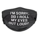 Řekněte, co obličejová maska ​​(černá)