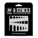 Vallejo šablony vzduchové znaky