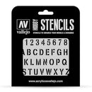 Nápisy a značky šablony