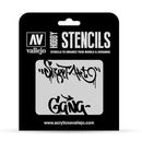 Nápisy a značky šablony