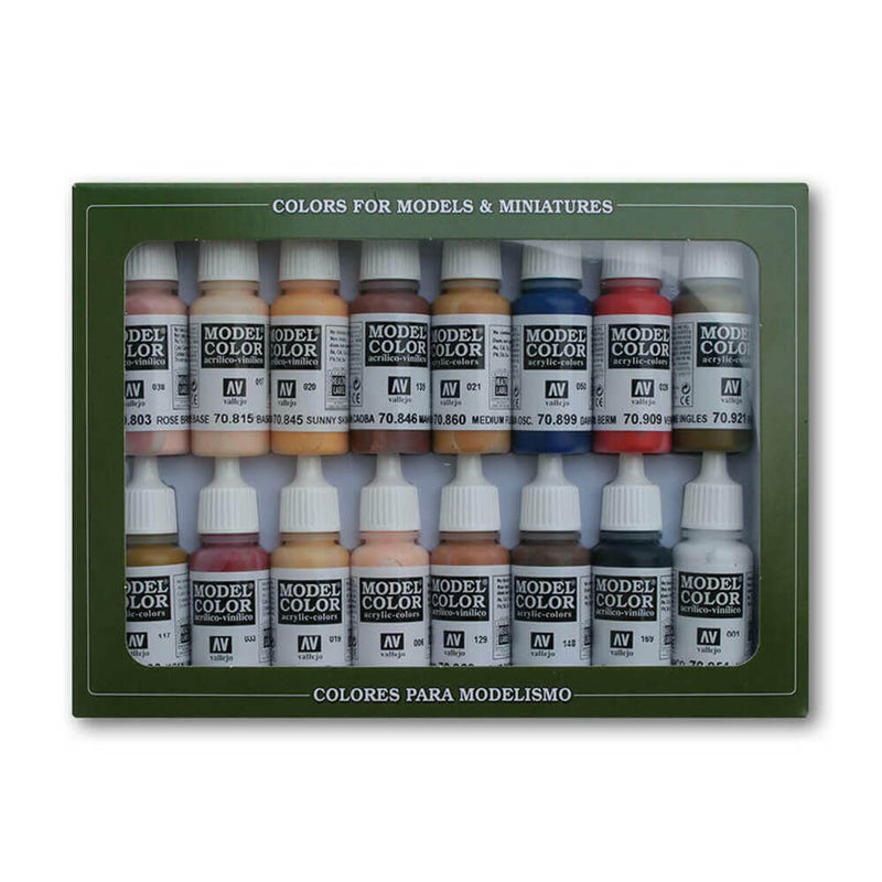 Model Color Paint Set mit 16 Farben