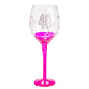 Narozeniny čisté sklenice na víno