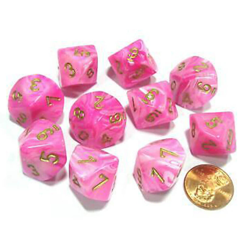 Vortexová sada Chessex D10 Polyhedrální 10-die