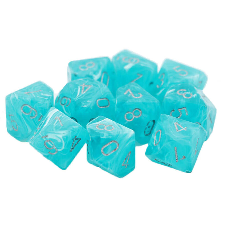 Cirrus sada CHESSEX D10 Polyhedral 10-Die