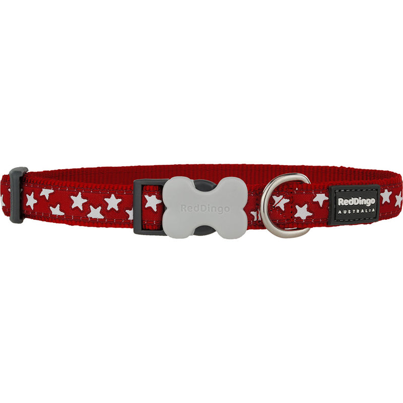 Hundehalsband mit Sterndesign (Rot)