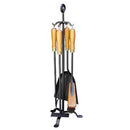 FireUp Fire Tool Set Holzstiel mit Ständer