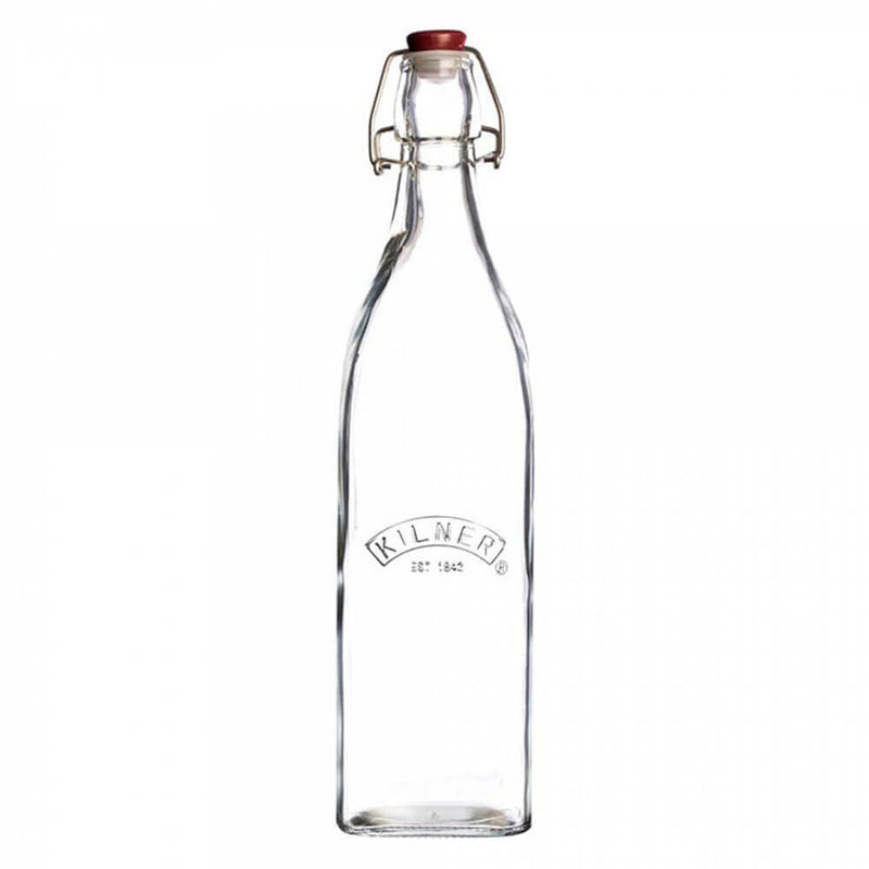  Kilner quadratische Glasflasche mit Clipverschluss