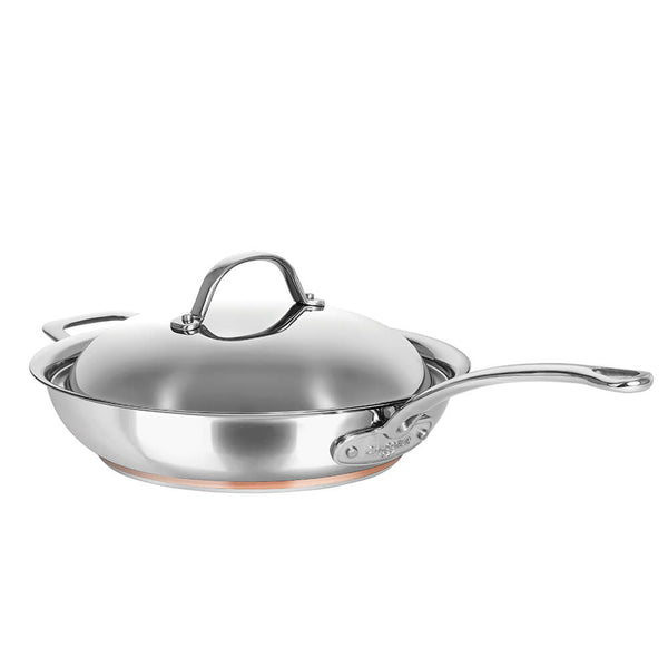 Chasseur Le Cuivre Saute Pan with Lid (28x65cm)