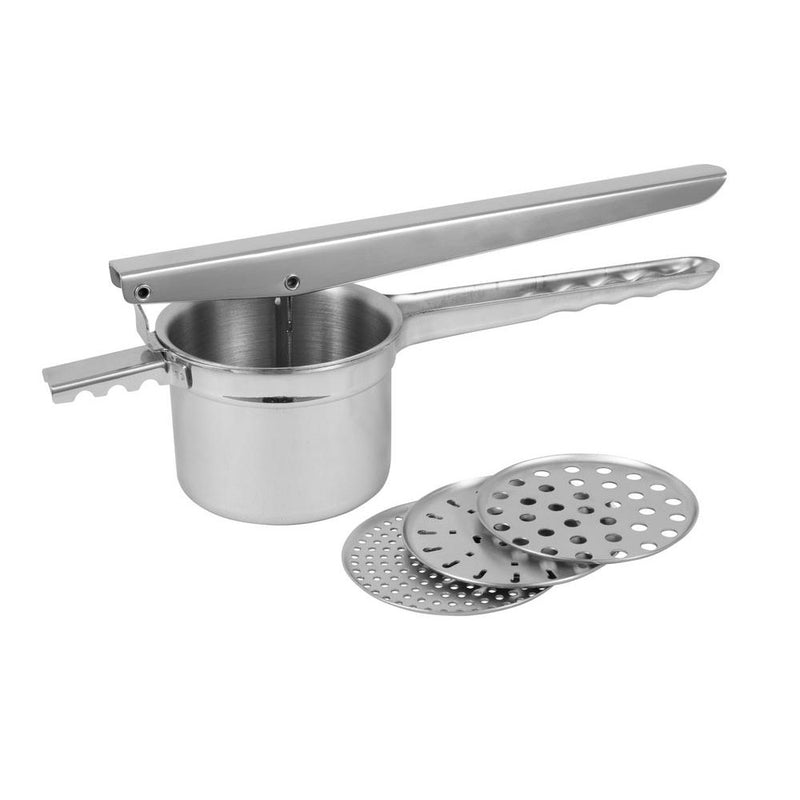 Avanti Stainless Steel Potato Ricer with 3 Blades