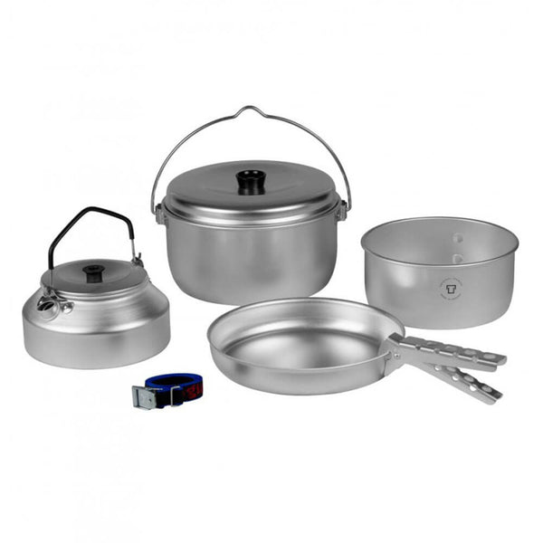 Aluminium Camp Cook Set 24 Kettle w/ Bail