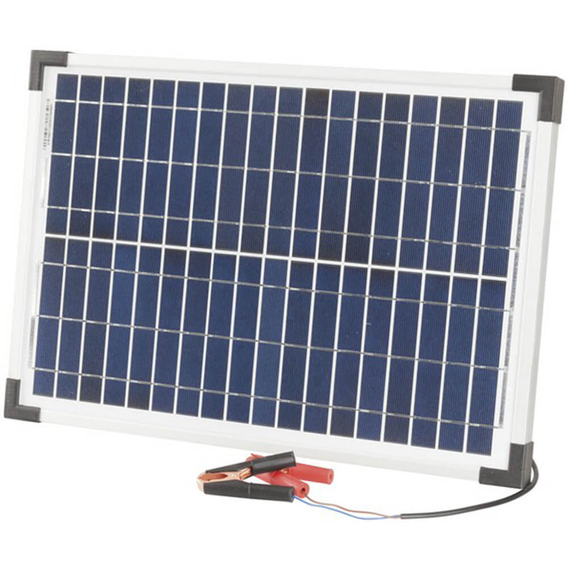 12 V monokrystalický solární panel s klipy/olovem