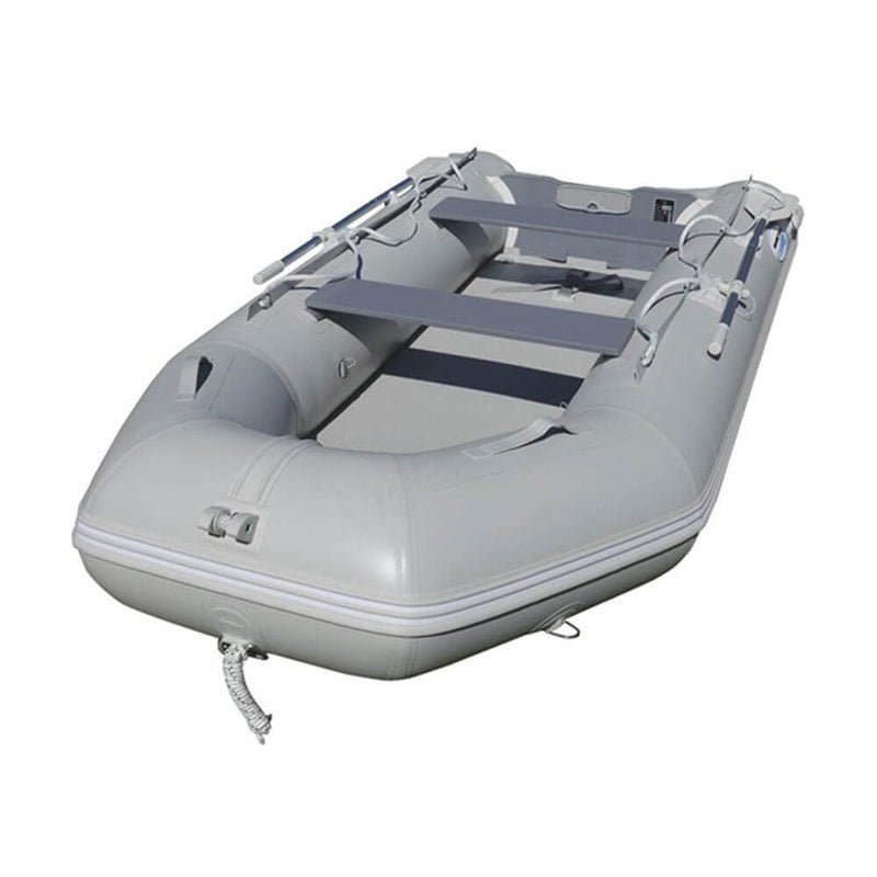 Aufblasbares PVC-Boot mit Luftdeck (Grau)