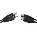 2 x Cinch-Stecker auf 2 x Cinch-Buchsen Audiokabel