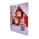 LED Lighted Art Christmas Canvas malba