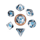 MDG Mini Polyhedral Dice Set (mit blauer Nr.)