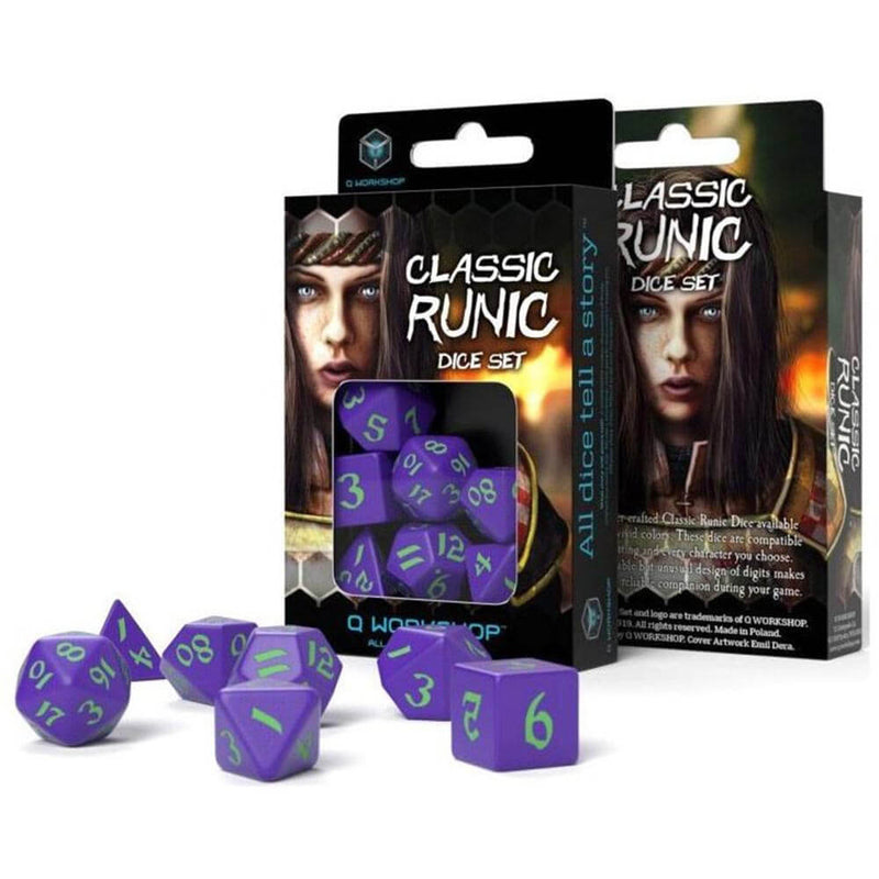 Klasická sada Runic Dice (sada 7)