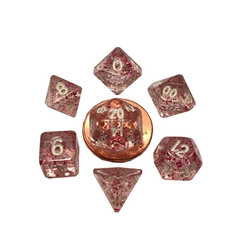 MDG Mini Poly Dice Set (mit weißer Nr.)