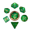 MDG MINI Poly Dice Set (W/ Gold No.)