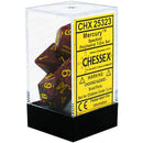 D7 die sada kostkami skvrnitá poly (7 kostky)