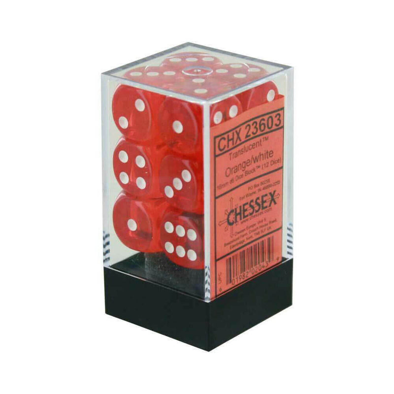 D6 DICE PRRUSTENT 16 mm (12 kostek)