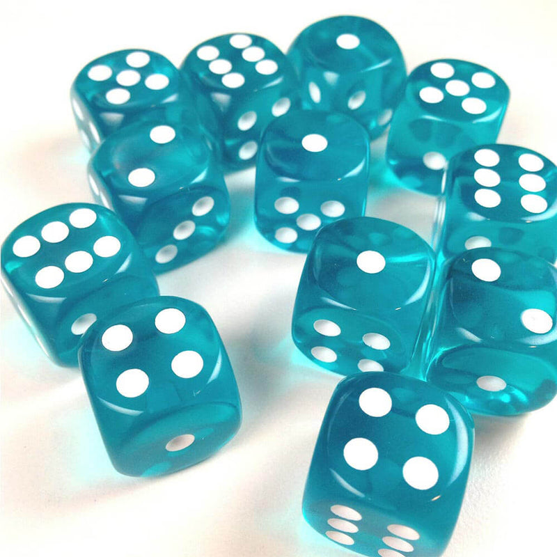 D6 DICE PRRUSTENT 16 mm (12 kostek)