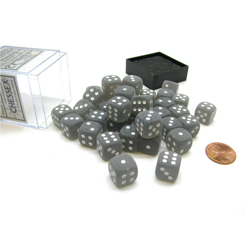 D6 Dice Frosted 12mm (36 kostky)