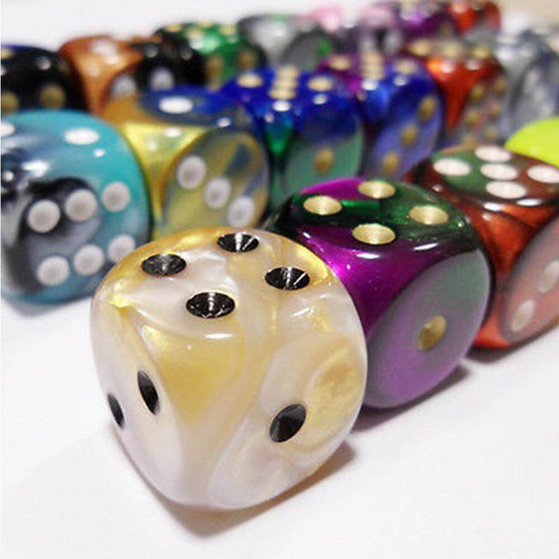 D6 DICE nejrůznější volný 16 mm (50 kostky)