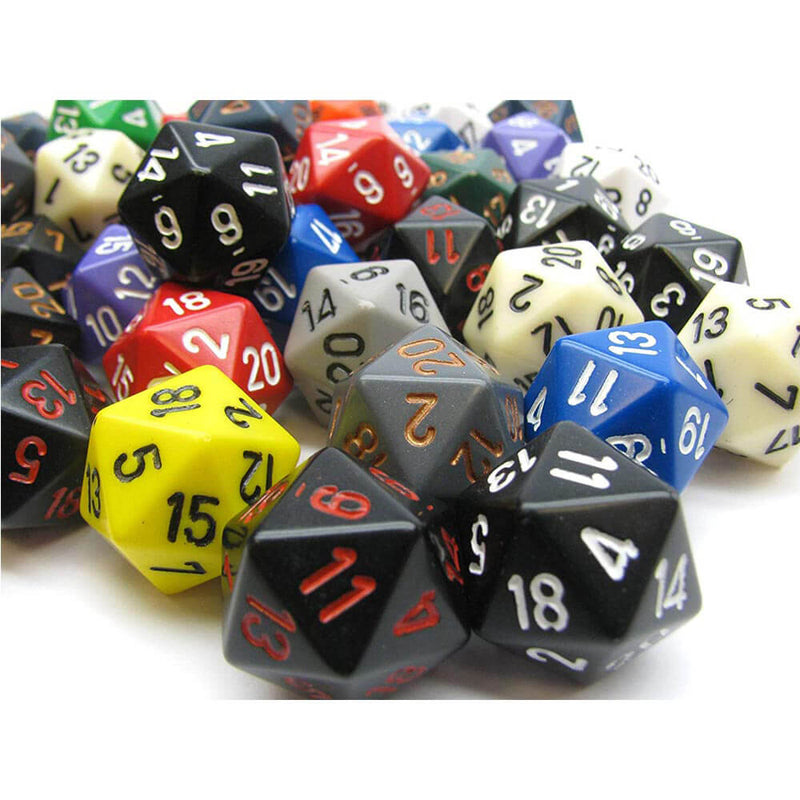 D20 DICE nejrůznější volný polyhedrální (50 kostky)