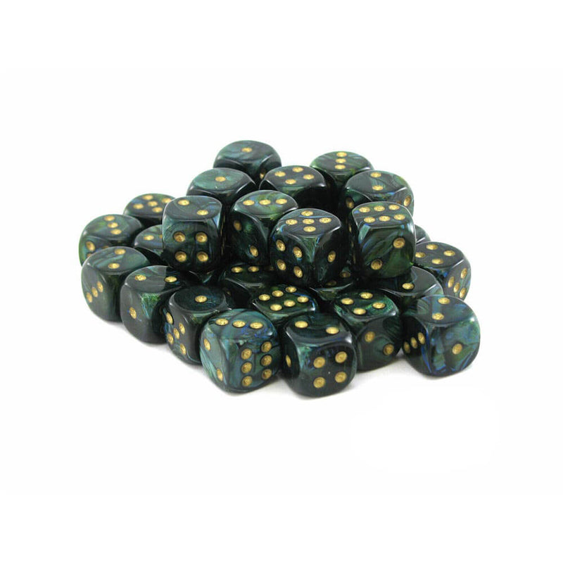 D6 Dice Scarab 12 mm (36 kostky)