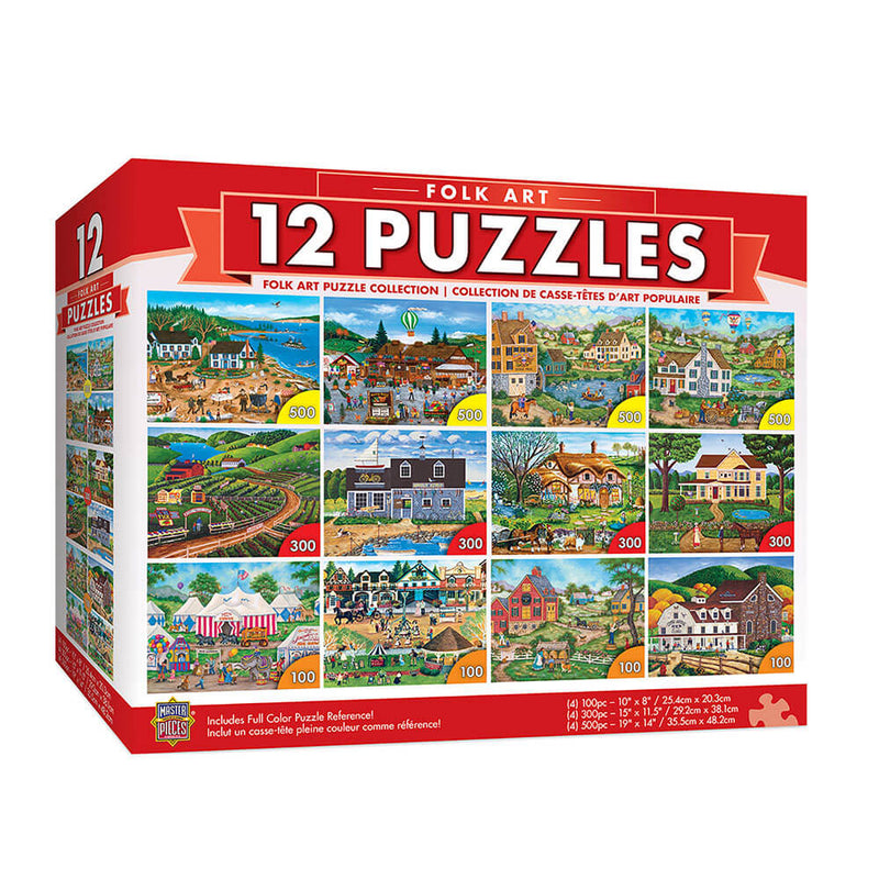 Mistrovská díla puzzle (12 balení balíčku)