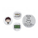 Freunde Button Abzeichen (4er Set)