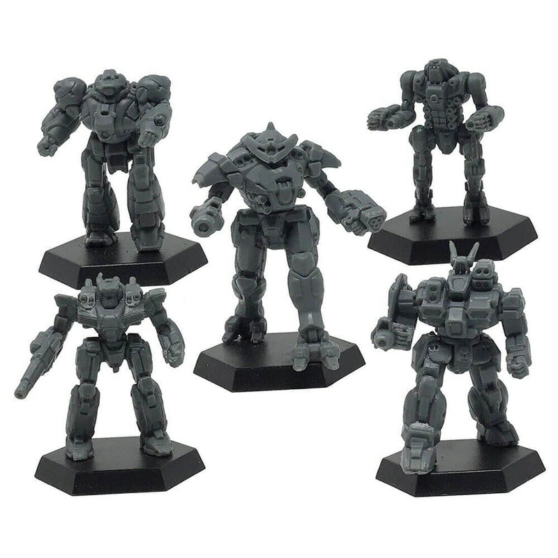 Sběr pěti miniatur Battletech RPG