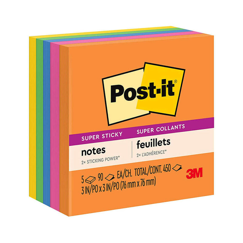 Post-it super lepkavé poznámky 76x76mm (5pk)
