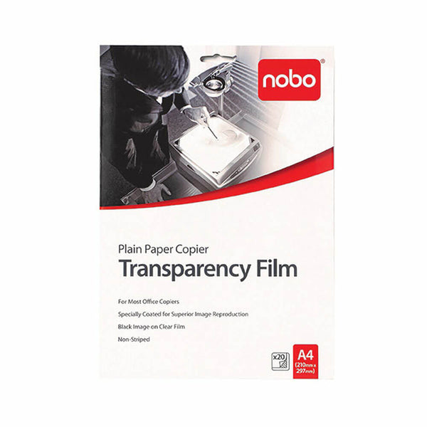 Nobo Transparency Film Copier Plain (20pk)