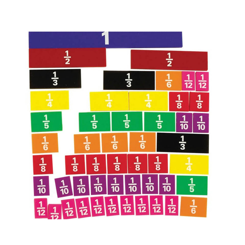 Learning Can Be Fun Fraction Tiles Math Set (51pcs)